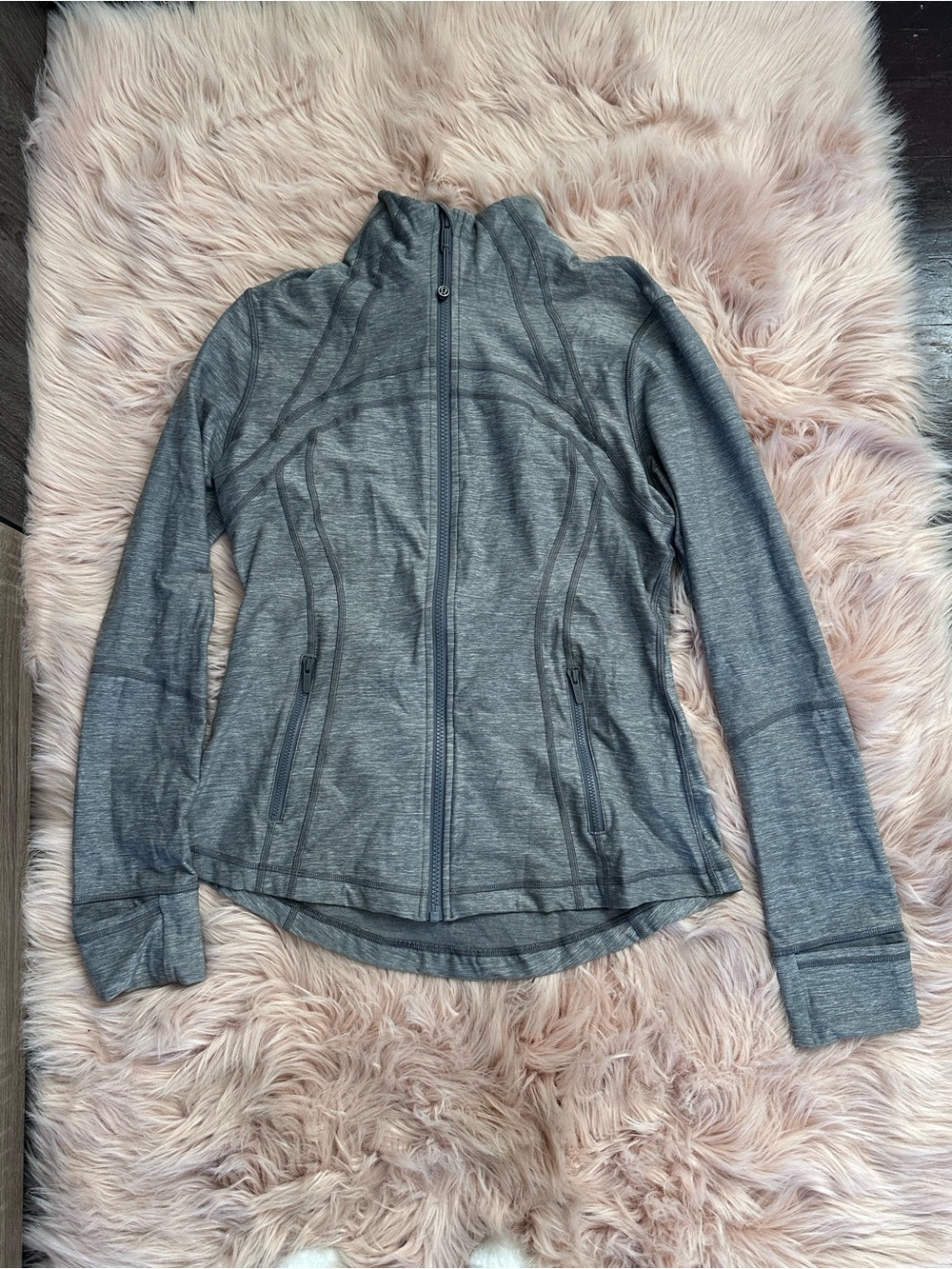 Lululemon Define Jacket heathered Grey sz 10 EUC